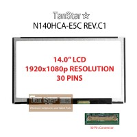  14.0" Laptop LCD Screen 1920x1080p 30 Pins N140HCA-E5C REV.C1
